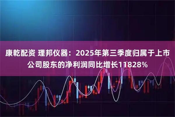 康乾配资 理邦仪器：2025年第三季度归属于上市公司股东的净利润同比增长11828%